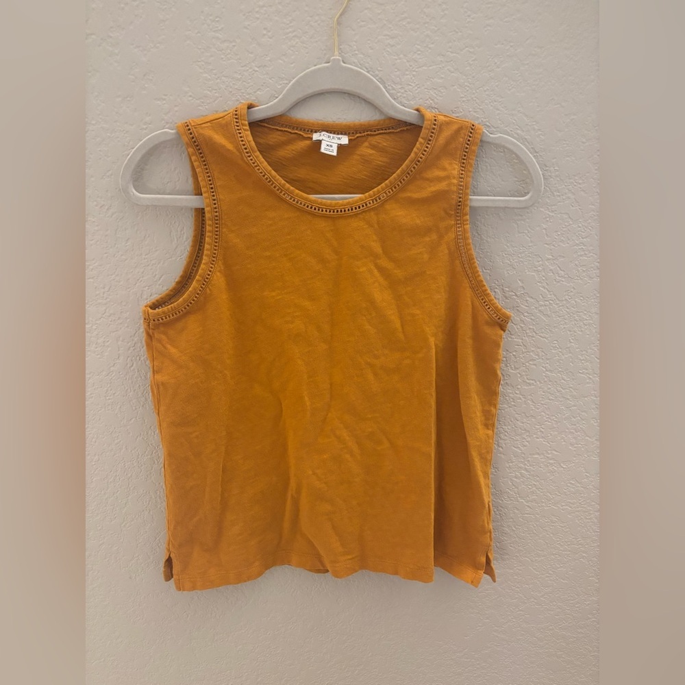 J. Crew crochet lined tank top